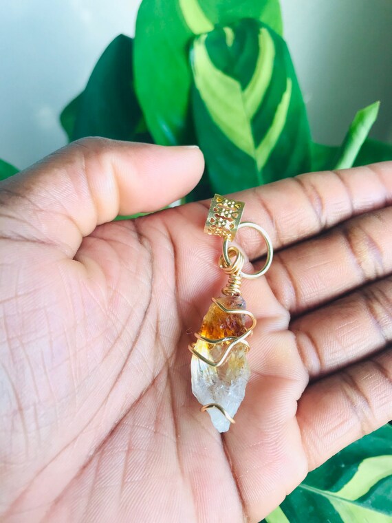 Handcrafted Wire Wrapped Crystal Loc Jewelry Etsy