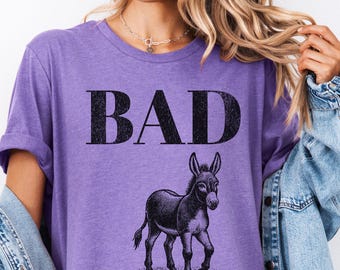 Funny Donkey Graphic Tee: Sarcastic Animal T-Shirt