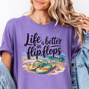 Beachy Flip Flops Tee: Summer Vacation Unisex T-Shirt