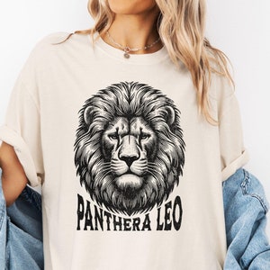 Vintage Lion Graphic T-Shirt, Vintage Lion Tee, Lion Drawing T-Shirt, Lion Graphic Shirt, Vintage Lion Shirt, Graphic Drawing Tee