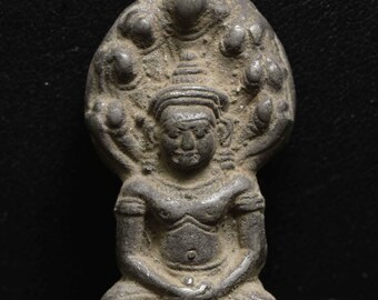 Colgante de amuleto de Buda tailandés Phra Nakprok: Kru Wat PhraSi, Bendito 2460