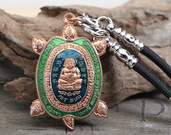 magic turtle Phra sangkachai super rich real sacred Luang Pu Saen ,charm ,Love ,Good Business ,Rare Thai Amulet Pendant Best Holy Necklace