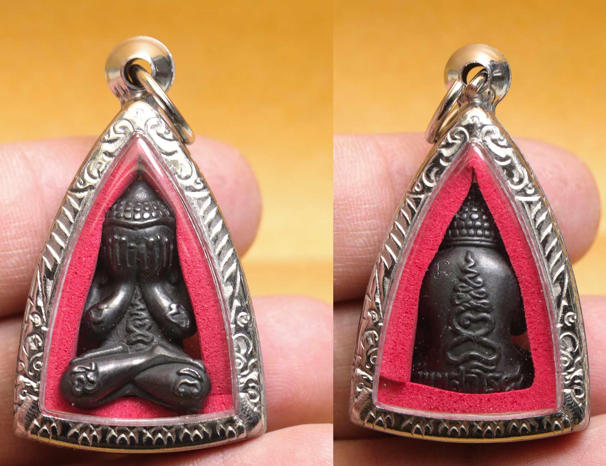 Talisman Amulette Phra Pidta LP Pae Bouddha thai Wat Pikulthong 1909