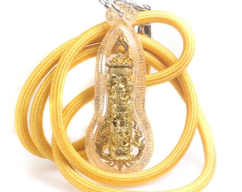 Thai Brass Garuda Amulet Pendant: Luang Phor Pakon, Wat Tham Pha Daen