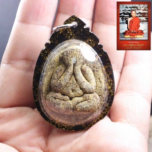 Rare Phra PidTa Jombo Thai Amulet: Luang Pu Thok, Wat Pradu Chimphli