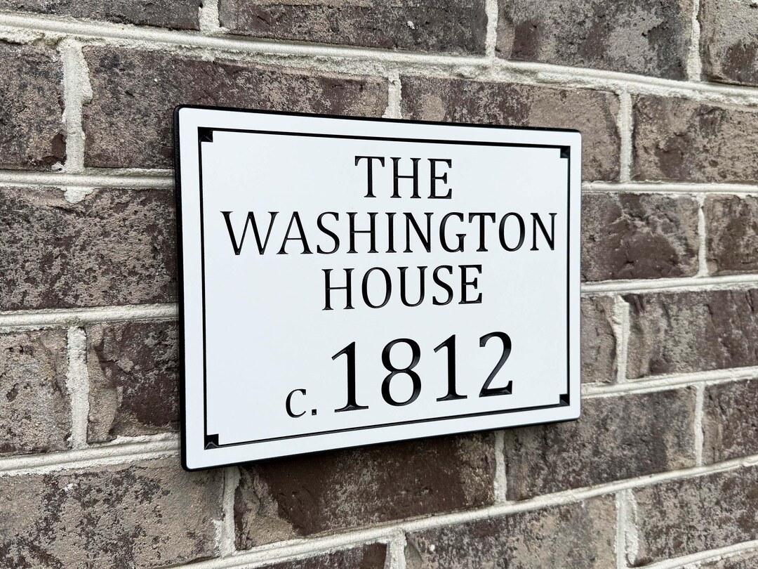 Personalized Historic House Plaque / Home Name With Circa / Established ...