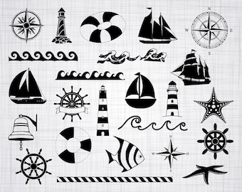Nautical Vector Etsy