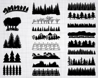 Download Forest Silhouette Etsy