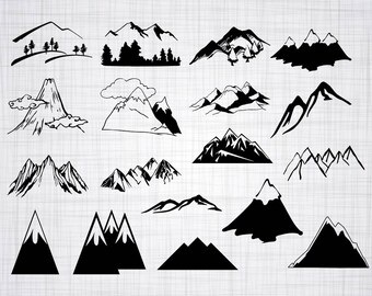 Download Mountain Top Clipart Etsy
