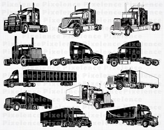 Free Free 246 Peterbilt Semi Truck Svg SVG PNG EPS DXF File