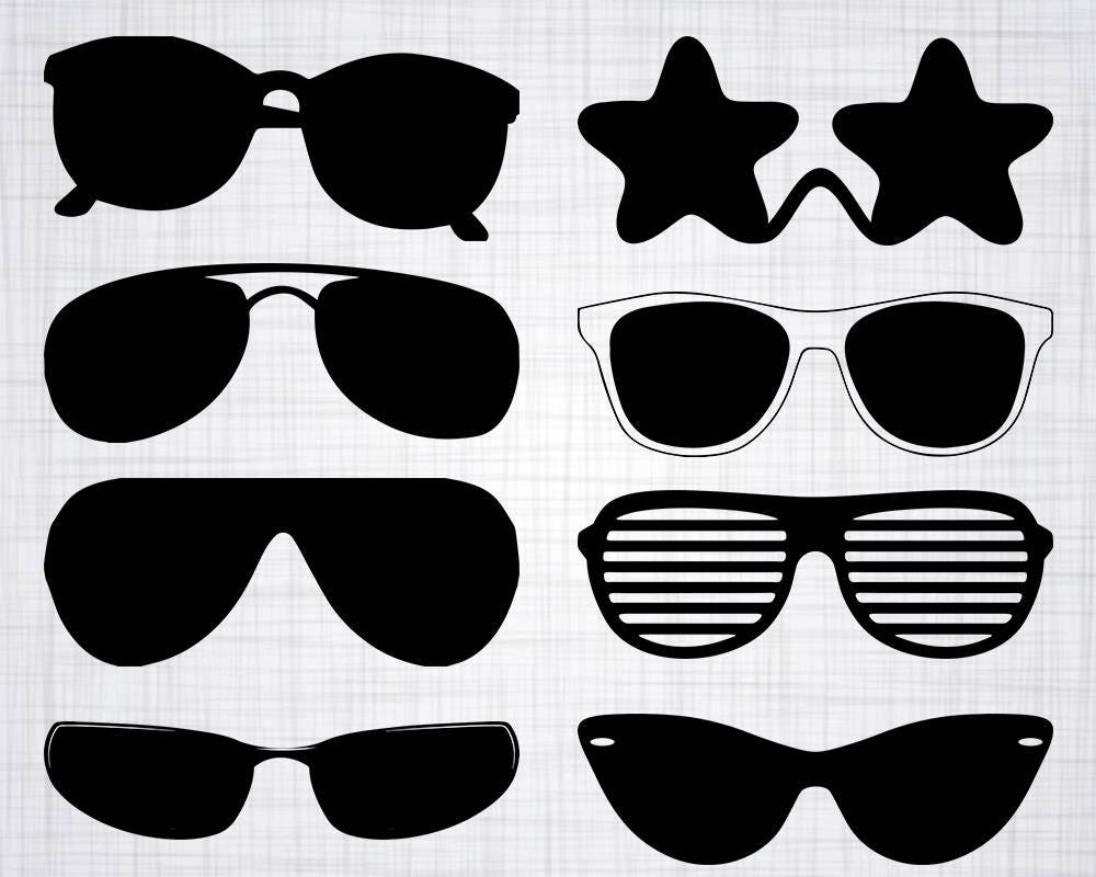 Sunglasses SVG Bundle Sunglasses SVG Sunglasses Clipart Cut Etsy