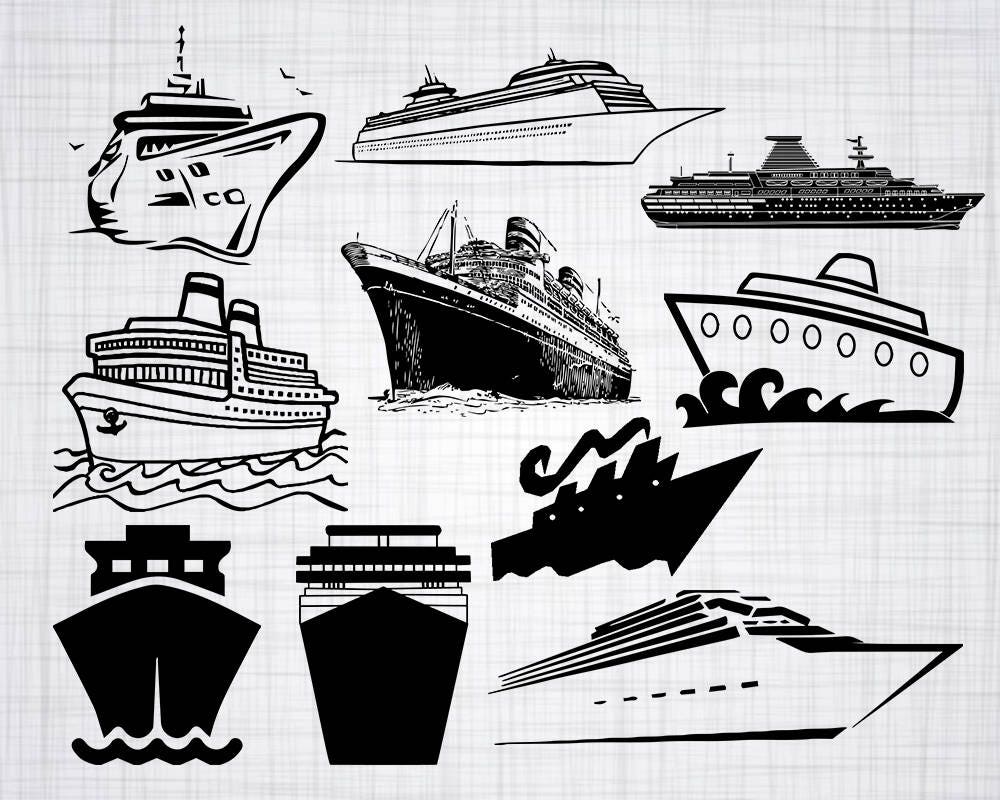 Download Cruise Ship SVG Bundle Cruise Ship SVG Cruise Ship Clipart ...