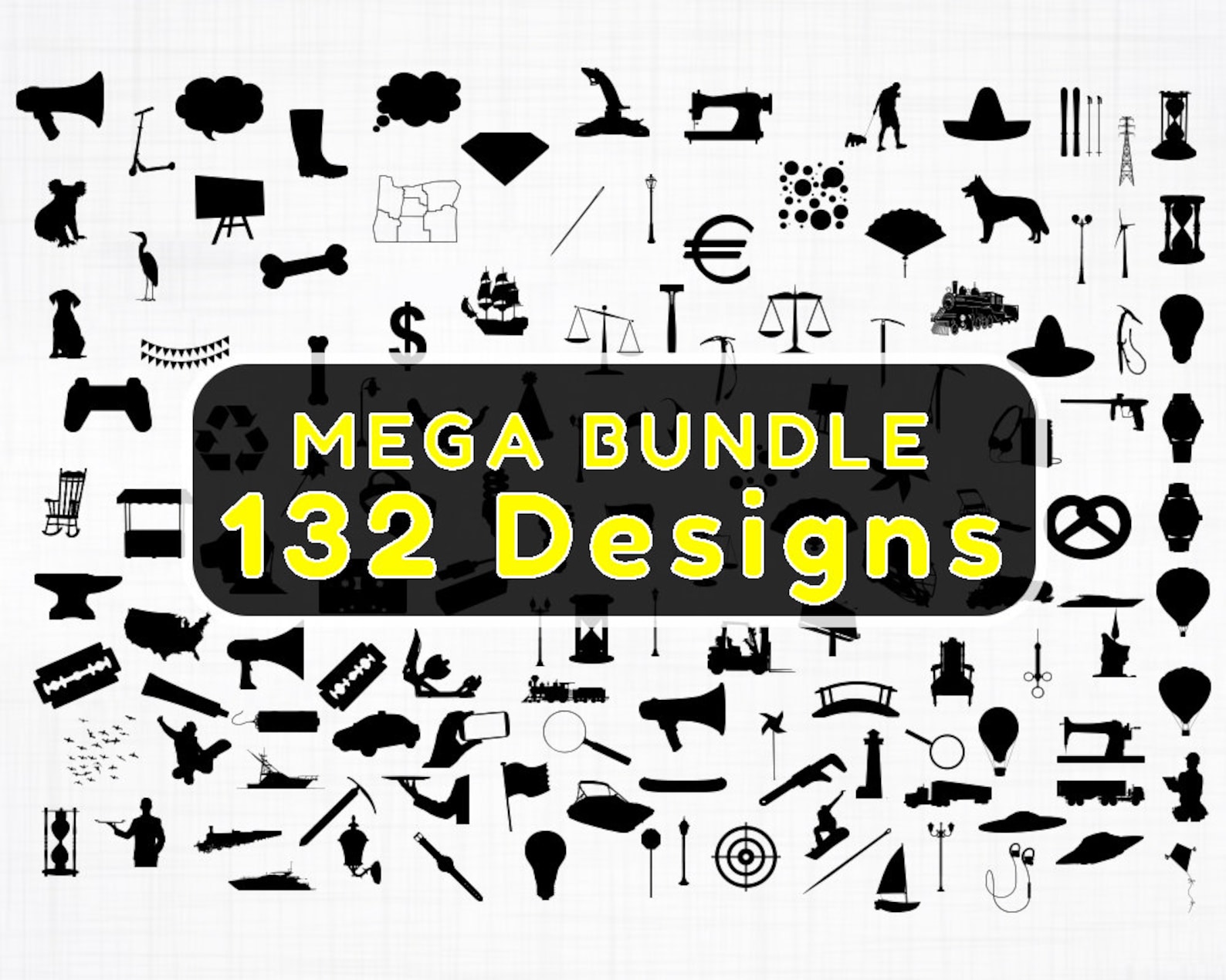 Random SVG Mega Bundle 132 SVG Files Svg Designs Clipart | Etsy