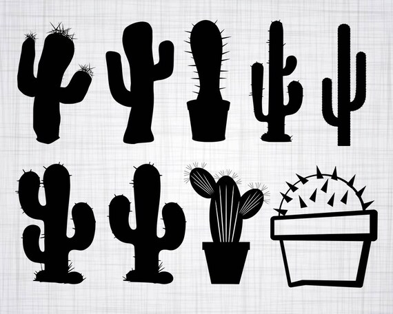Download Cactus SVG Bundle Cactus SVG Cactus Clipart Cactus Cut | Etsy