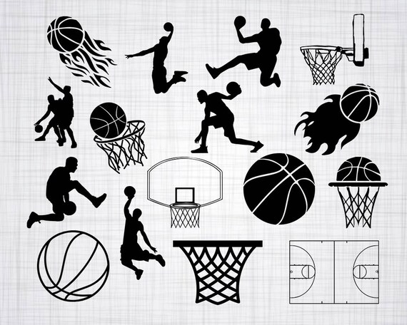 Download Basketball Svg Bundle Basketball Svg Basketball Clipart Etsy