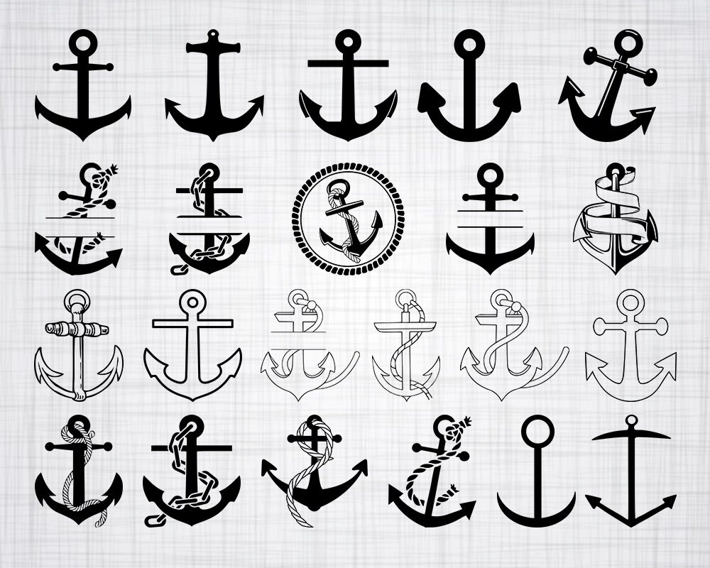 Anchor SVG Bundle Anchor SVG Anchor Clipart Anchor Cut | Etsy