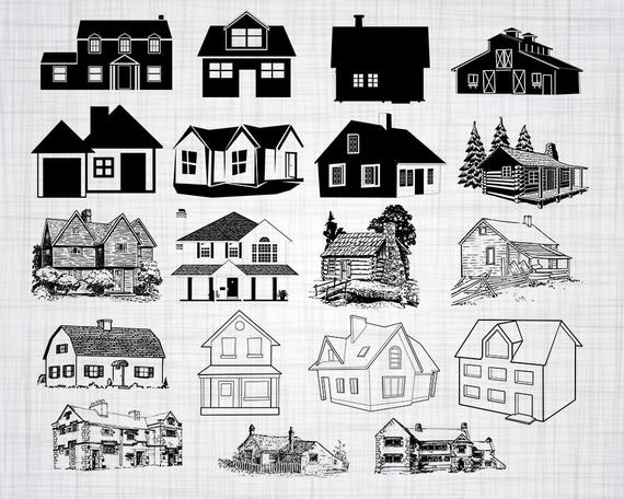 Download House Svg Bundle House Svg House Clipart House Cut Files Etsy