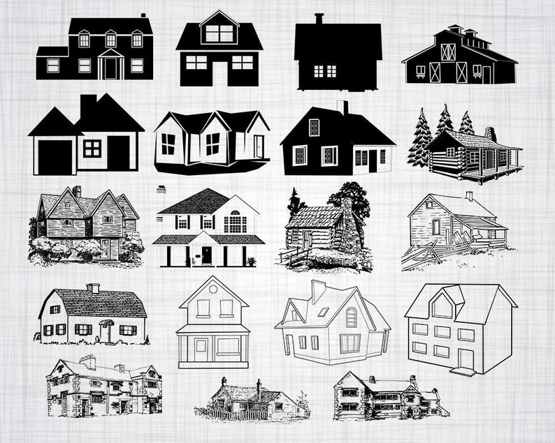 Download House SVG Bundle House SVG House Clipart House Cut Files ...