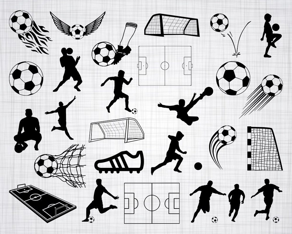 Download Soccer Svg Bundle Soccer Svg Soccer Clipart Soccer Cut Files For Silhouette Files For Cricut Soccer