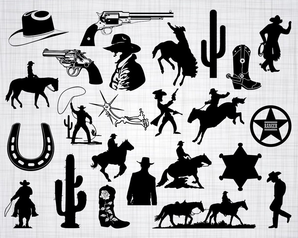Download Cowboy SVG Bundle Cowboy SVG Cowboy Clipart Cowboy Cut | Etsy