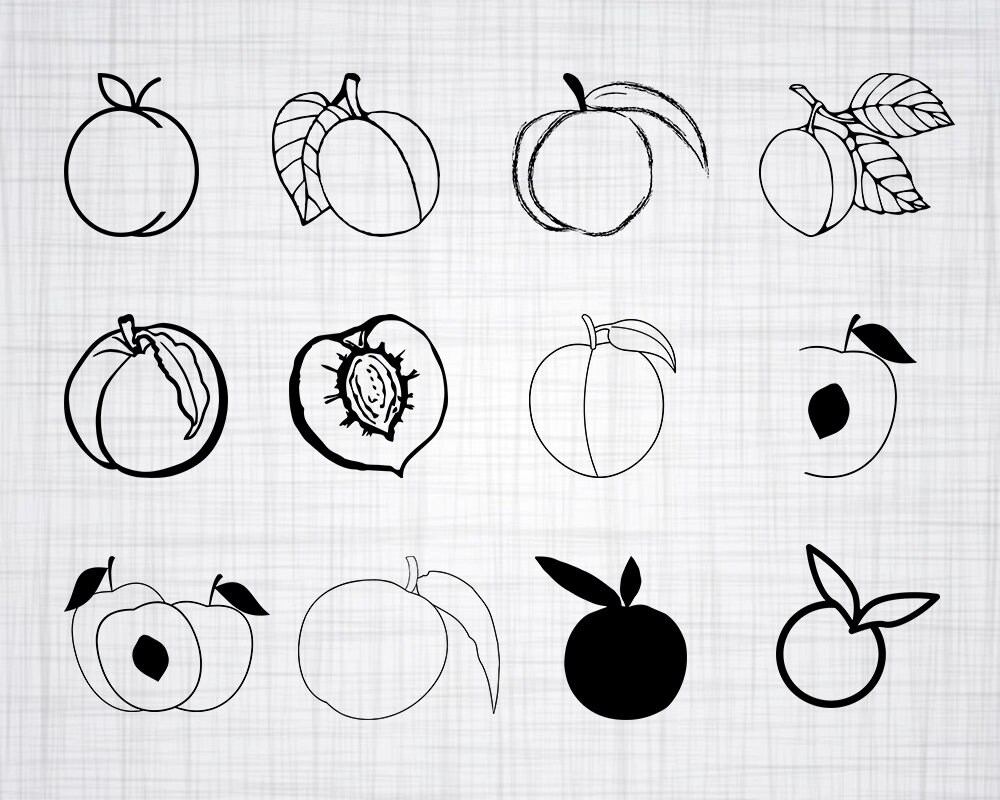 Download Peach Svg Bundle Peach Svg Peach Clipart Peach Cut Files Etsy