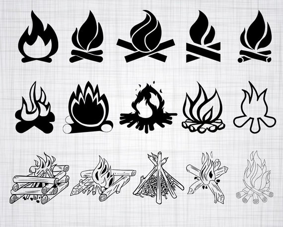 Lagerfeuer Svg Feuer Svg Lager Feuer Clipart Lager Feuer Etsy