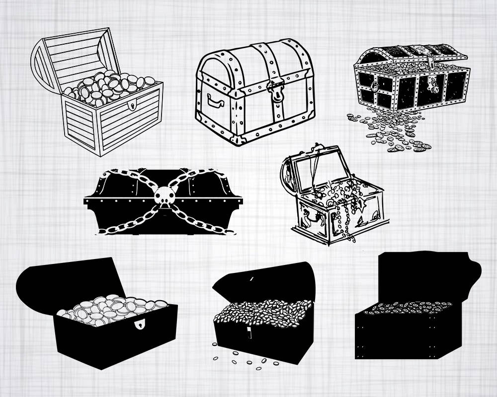 Treasure Chest SVG Bundle Treasure Chest SVG Treasure Chest | Etsy