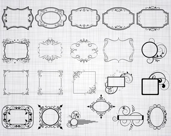 Download Decorative Frame Svg Frames Svg Frame Svg Decorative Frame Etsy