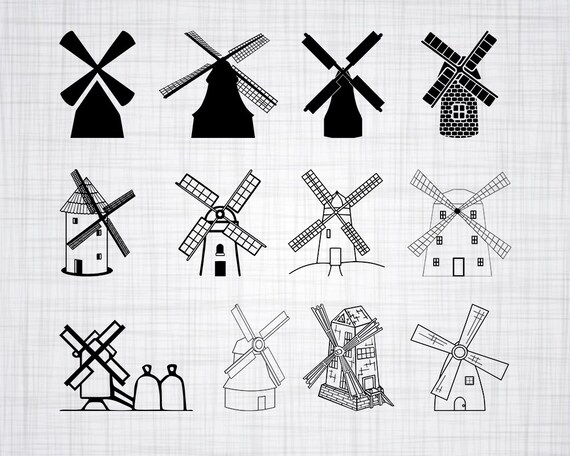 Download Windmill Svg Bundle Windmill Svg Windmill Clipart Cut Files Etsy