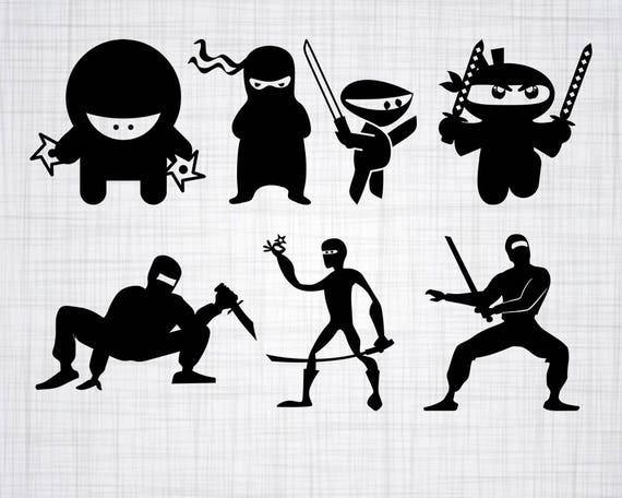 Download Ninja Svg Bundle Ninja Svg Ninja Clipart Ninja Cut Files Etsy