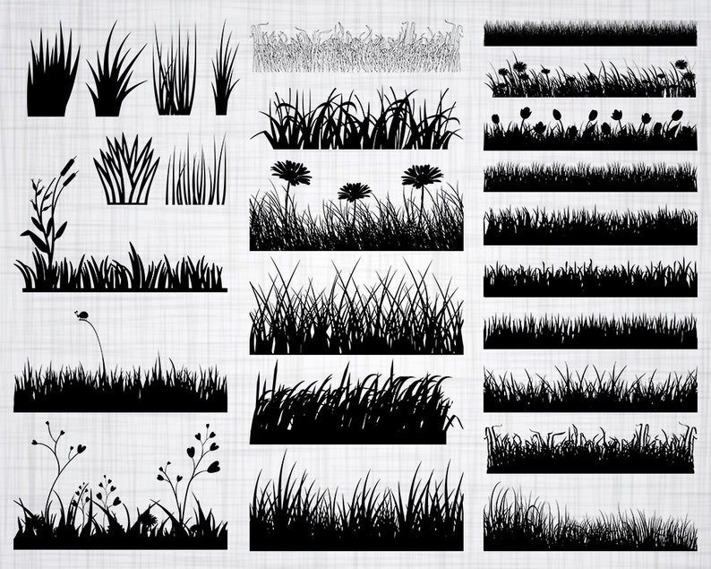 Download Grass SVG Bundle Grass SVG Grass Clipart Grass Cut Files ...