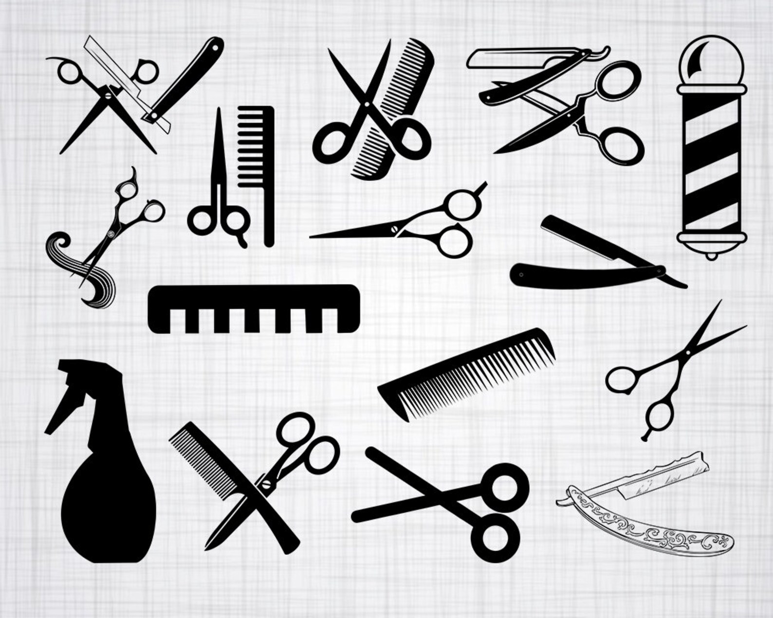 Stylist svg bundle hairstylist. 