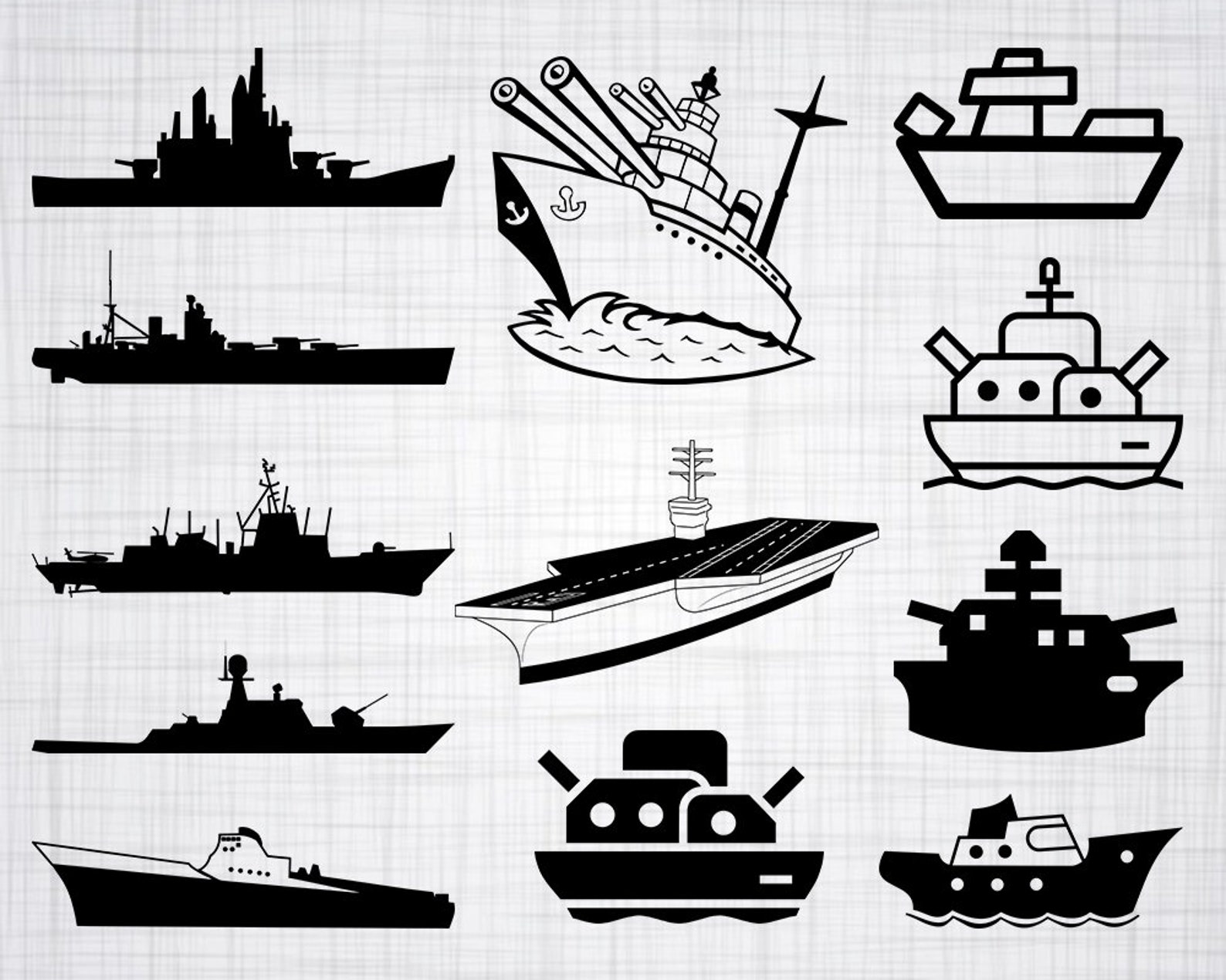 Battleship SVG Bundle Battleship SVG Battleship Clipart Cut image 0.