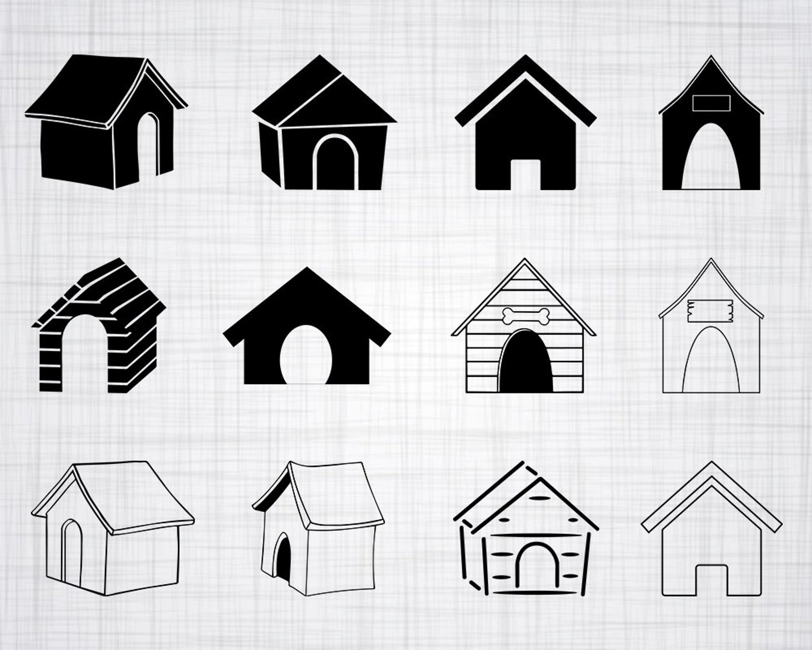 Dog House SVG Bundle Dog House SVG Dog House Clipart Dog Etsy