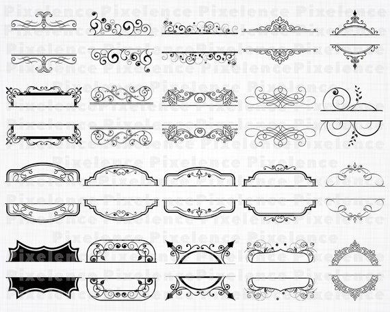 Download Split Monogram SVG Split Monogram Clipart Split Monogram Cut | Etsy