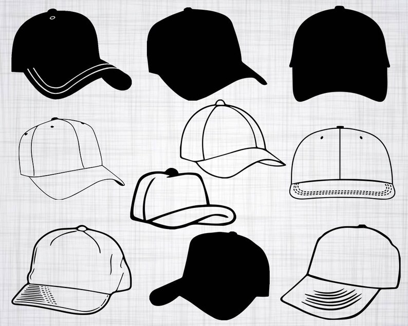 Download Baseball Cap SVG Bundle Baseball Cap SVG Clipart Cut Files ...