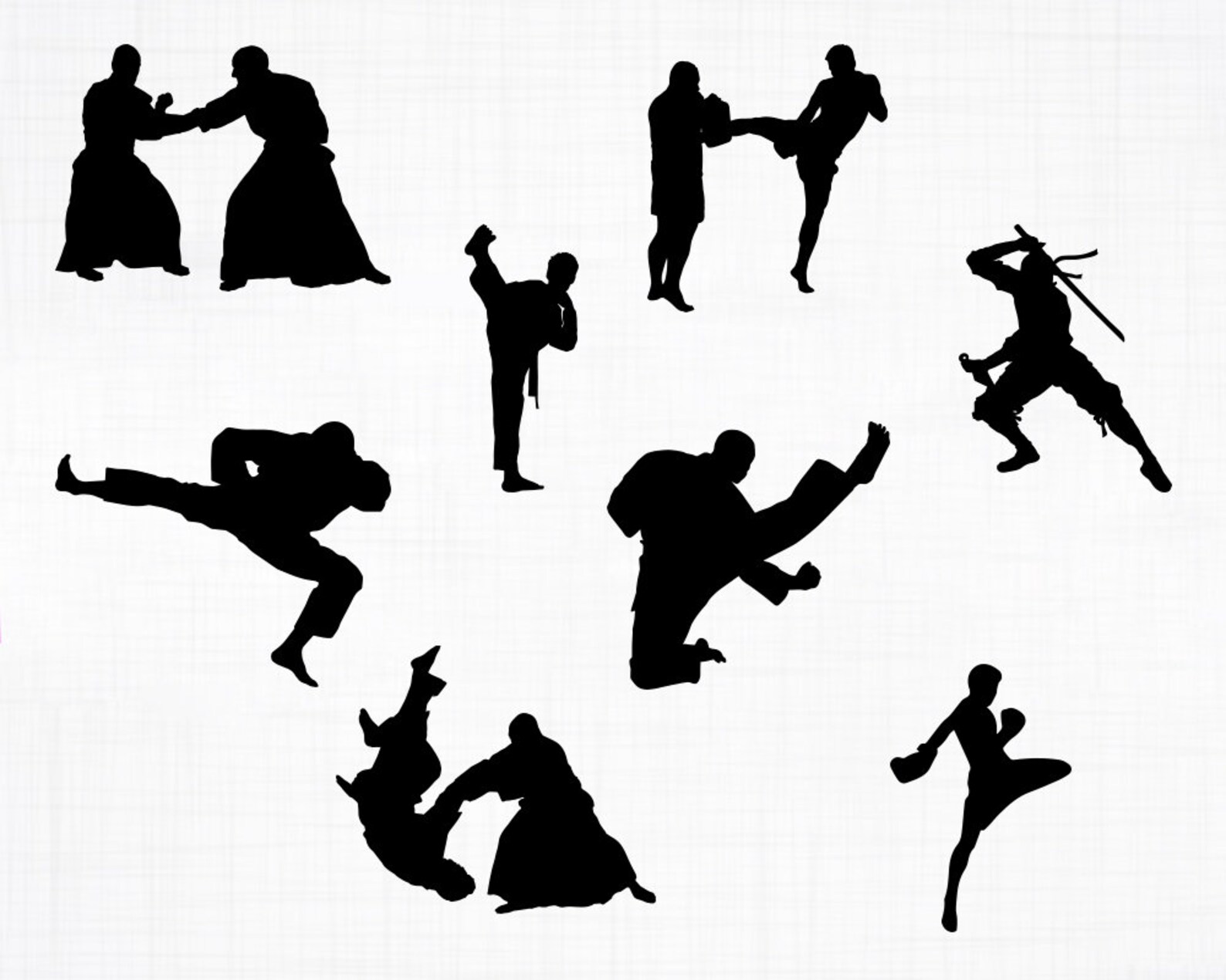 Martial Arts SVG Bundle Martial Arts SVG Martial Arts Etsy