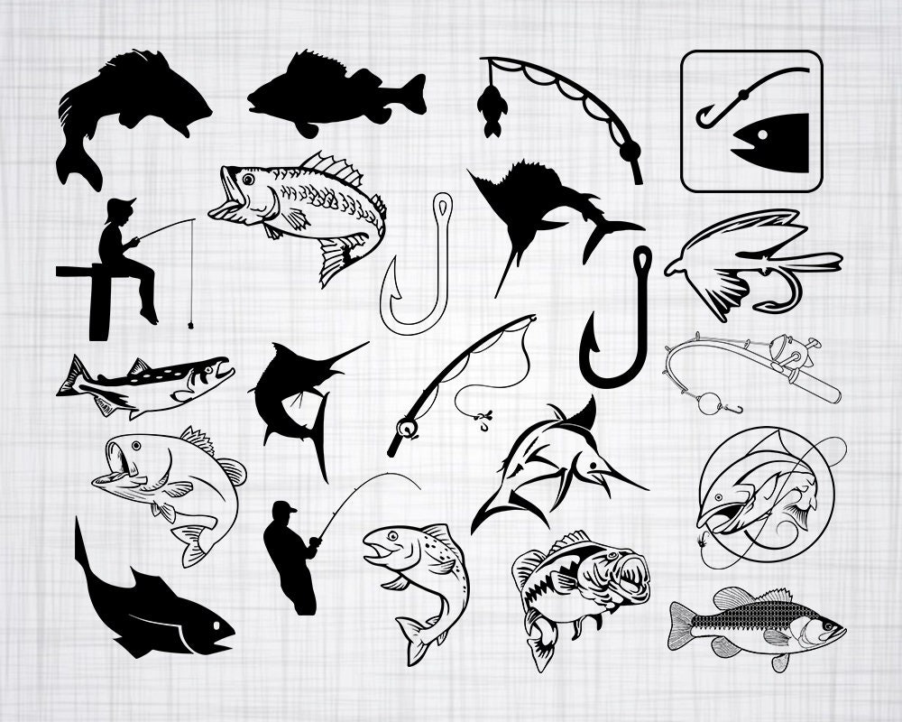 Download Fishing SVG Bundle Fishing SVG Fishing Clipart Fishing Cut ...