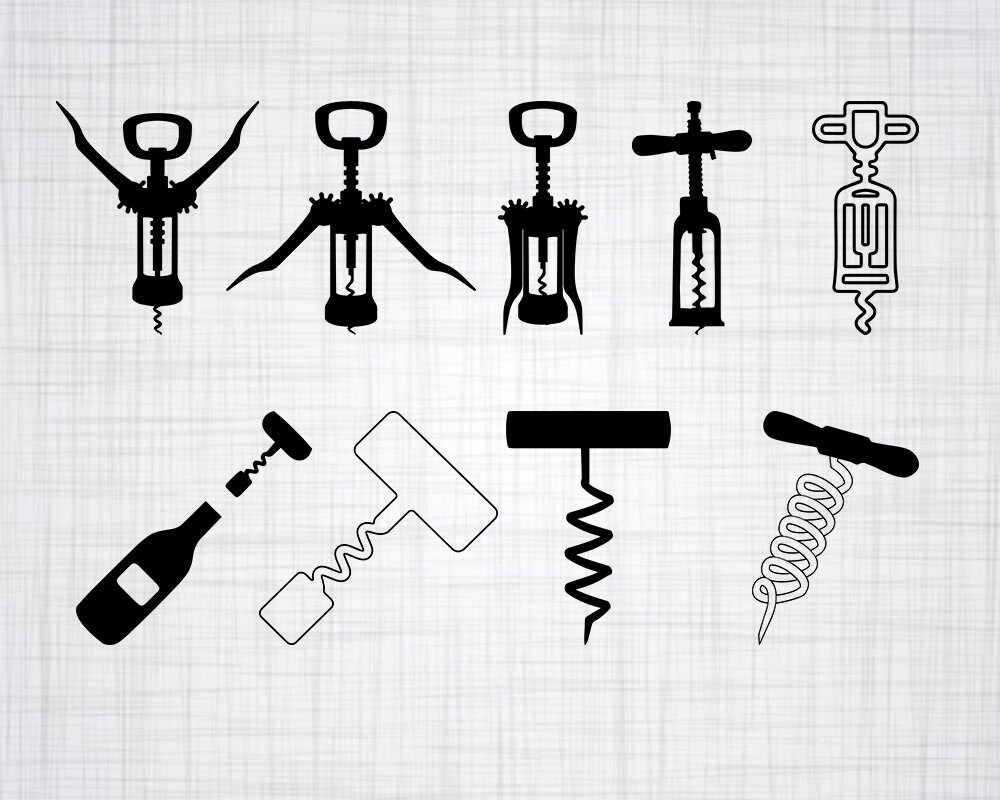 Download Corkscrew SVG Bundle Corkscrew SVG Corkscrew Clipart Cut ...