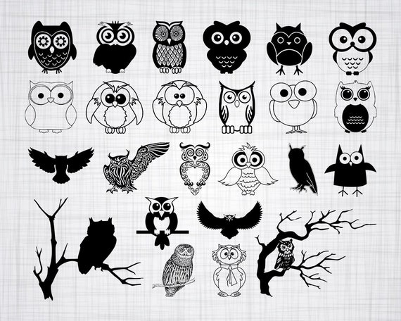 Download Owl Svg Bundle Owl Svg Owl Clipart Owl Cut Files For Etsy