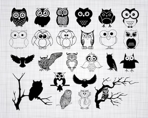 Download Owl Svg Bundle Owl Svg Owl Clipart Owl Cut Files For Etsy