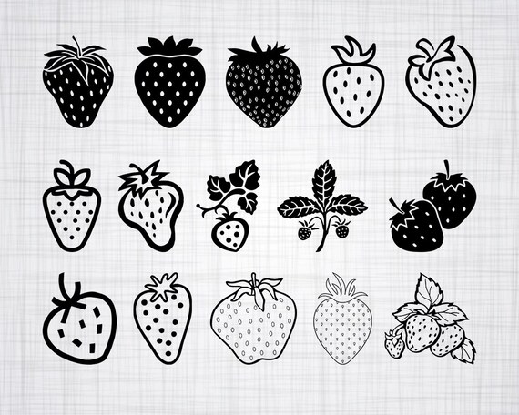 Download Strawberry Svg Bundle Strawberry Svg Strawberry Clipart Cut Etsy