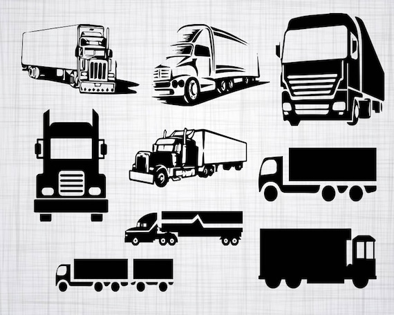 Free Free 188 Silhouette Semi Truck Svg Free SVG PNG EPS DXF File