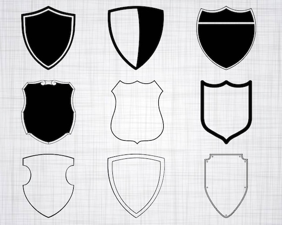 Shield Svg Bundle Shield Svg Shield Clipart Shield Cut Etsy