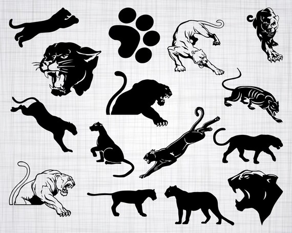 Panther Svg Bundle Panther Svg Panther Clipart Panther Cut Etsy