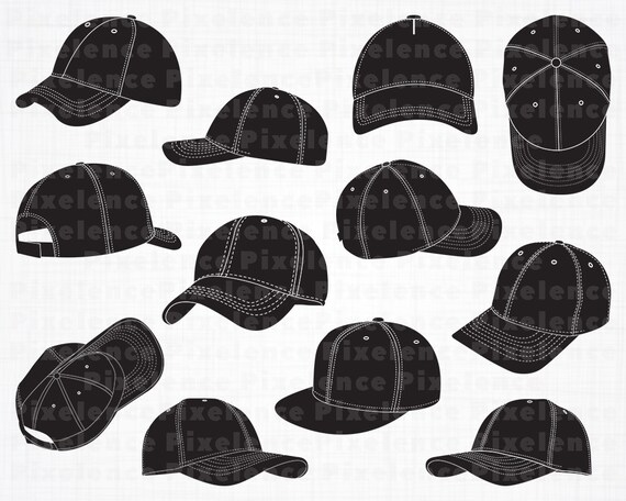 Download Baseball Cap SVG Files 2 Baseball Cap SVG Baseball Cap | Etsy