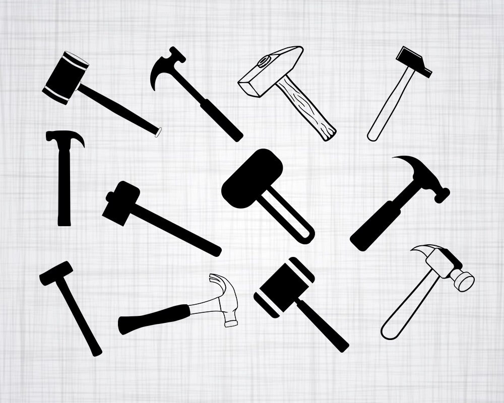 Download Hammer SVG Bundle Hammer SVG Hammer Clipart Hammer Cut | Etsy