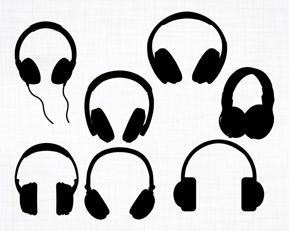 Headphones SVG Bundle 2 Headphones SVG Headphones Clipart Etsy