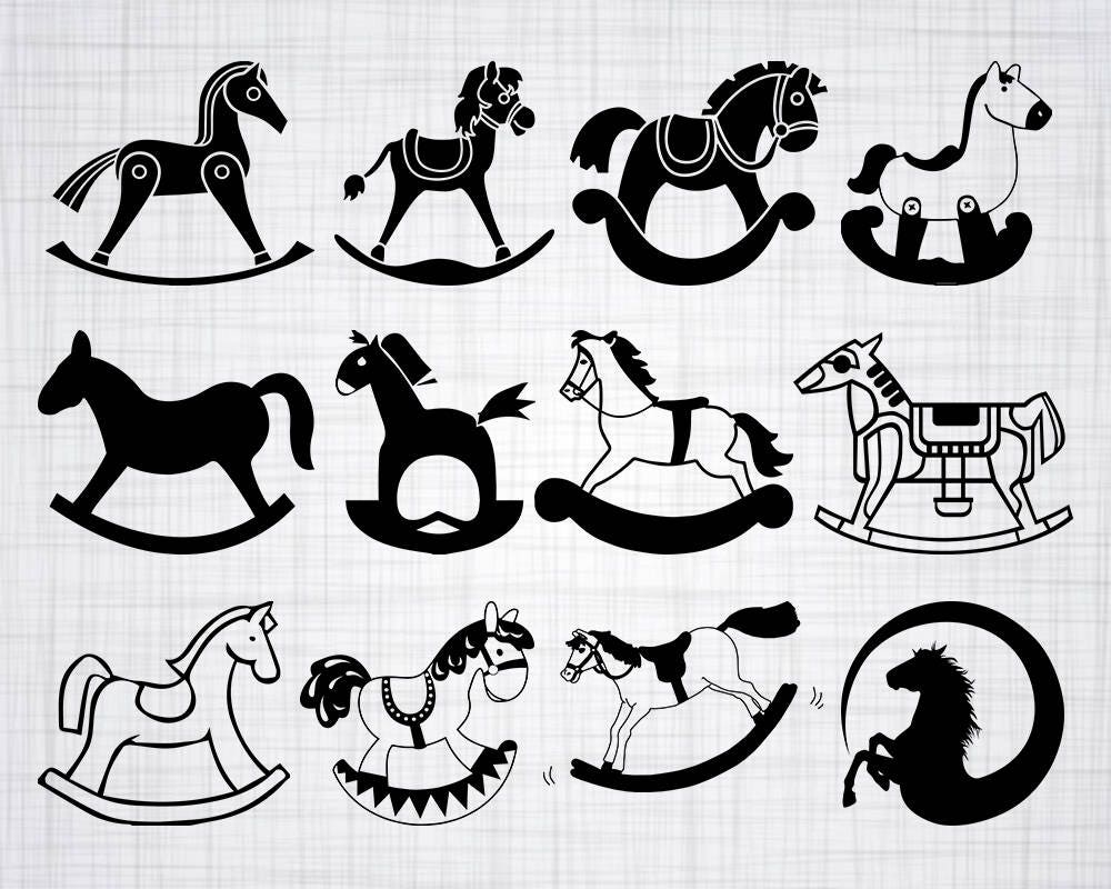 Download Toy Horse SVG Bundle Rocking Horse SVG Rocking Horse | Etsy
