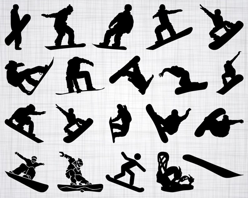 Snowboarding SVG Bundle Snowboarding SVG Snowboard SVG | Etsy